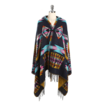 poncho réversible femme