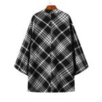 Poncho été carreaux homme