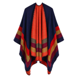 Style rétro poncho femme