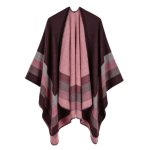 Chaleur et style poncho femme