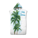 Poncho Surf Tropique en coton