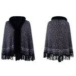 Confortable poncho léopard femme