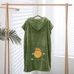 peignoir poncho absorbant