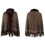Accessoire fashion poncho cachemire
