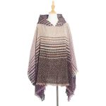 Poncho Store sophistication rayée