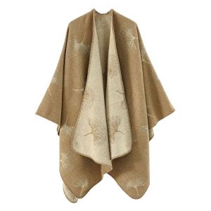 poncho coton motifs bariolés