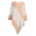 poncho bohème à frange