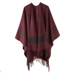 poncho hiver coton femme