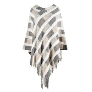 Poncho Hiver Chaud élégant