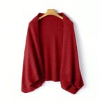 poncho en laine polyester