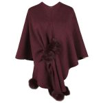 châle automne avec pompons