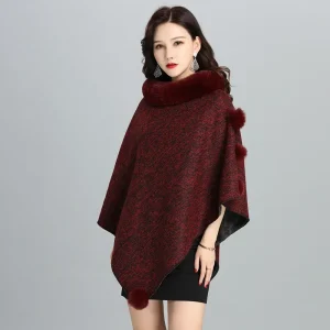 Cape poncho femme