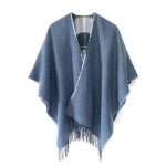 poncho réversible en cachemire pour femme