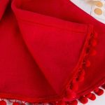 poncho capuche rouge bébé