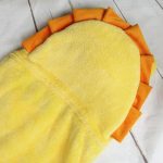 capuche en velours pour bébé