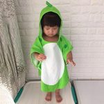 poncho de bain en coton