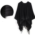 Mode hivernale poncho femme