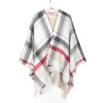 Poncho Femme Cachemire Col V