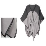 Poncho d'hiver chic