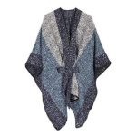poncho femme cachemire motifs laine