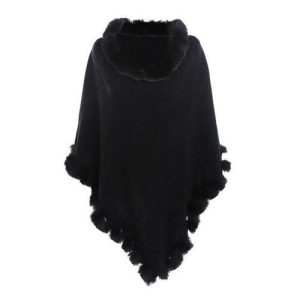 poncho Femme Cachemire Plaid