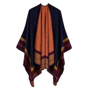 Poncho Femme Cachemire Vintage