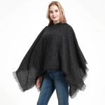 poncho raffiné femme