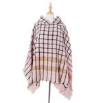 poncho fashion capuche femme