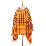 poncho stylé femme capuche