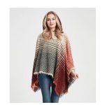 Poncho Store style avec rayures