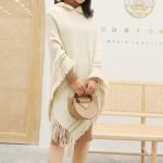 poncho doux capuche femme