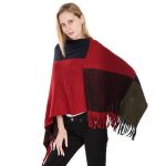 Poncho Femme Laine Hiver tendance