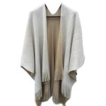 Poncho Femme Laine Uni