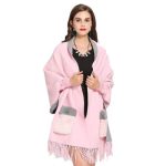 poncho long élégant