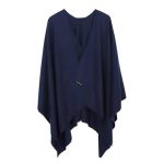 poncho femme uni cachemire