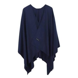 poncho femme uni cachemire