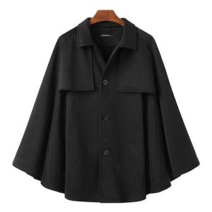 Poncho homme black edition noir
