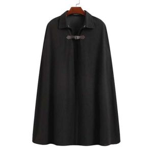 poncho homme long chaud