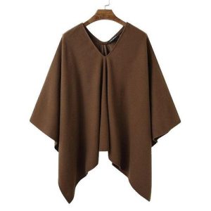 poncho chic long masculin