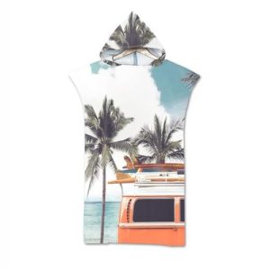 Poncho plage absorbant