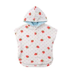 Poncho de Bain Bébé Fraise