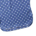 poncho bébé à pois avec capuche