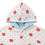 Poncho Store Bain Bébé Fraise