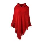 modèle poncho capuche femme
