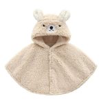 poncho bébé doux