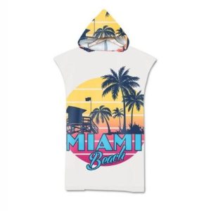 poncho surf adulte été en bambou