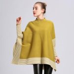 Poncho Femme Cachemire Rayures