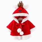 Poncho Bébé Renne de Noël