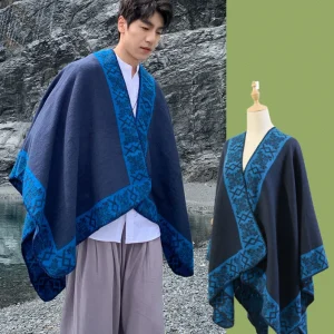 Poncho homme nouvelle tendance, cape polyvalente