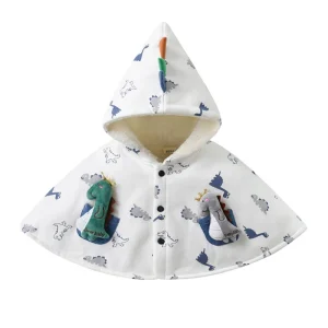 Cape manteau bébé à capuche